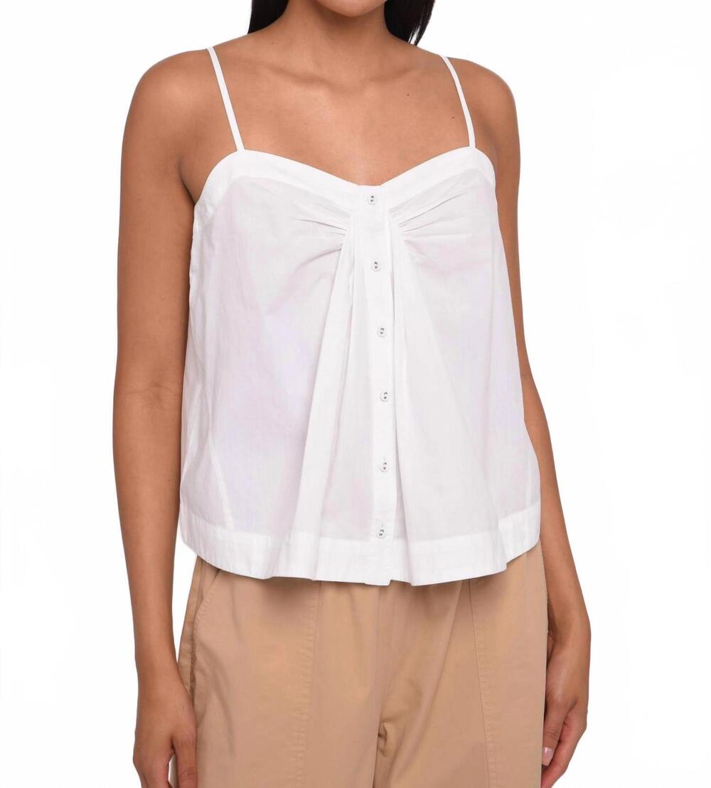 NEW LOVE THE LABEL nova back zip top in white